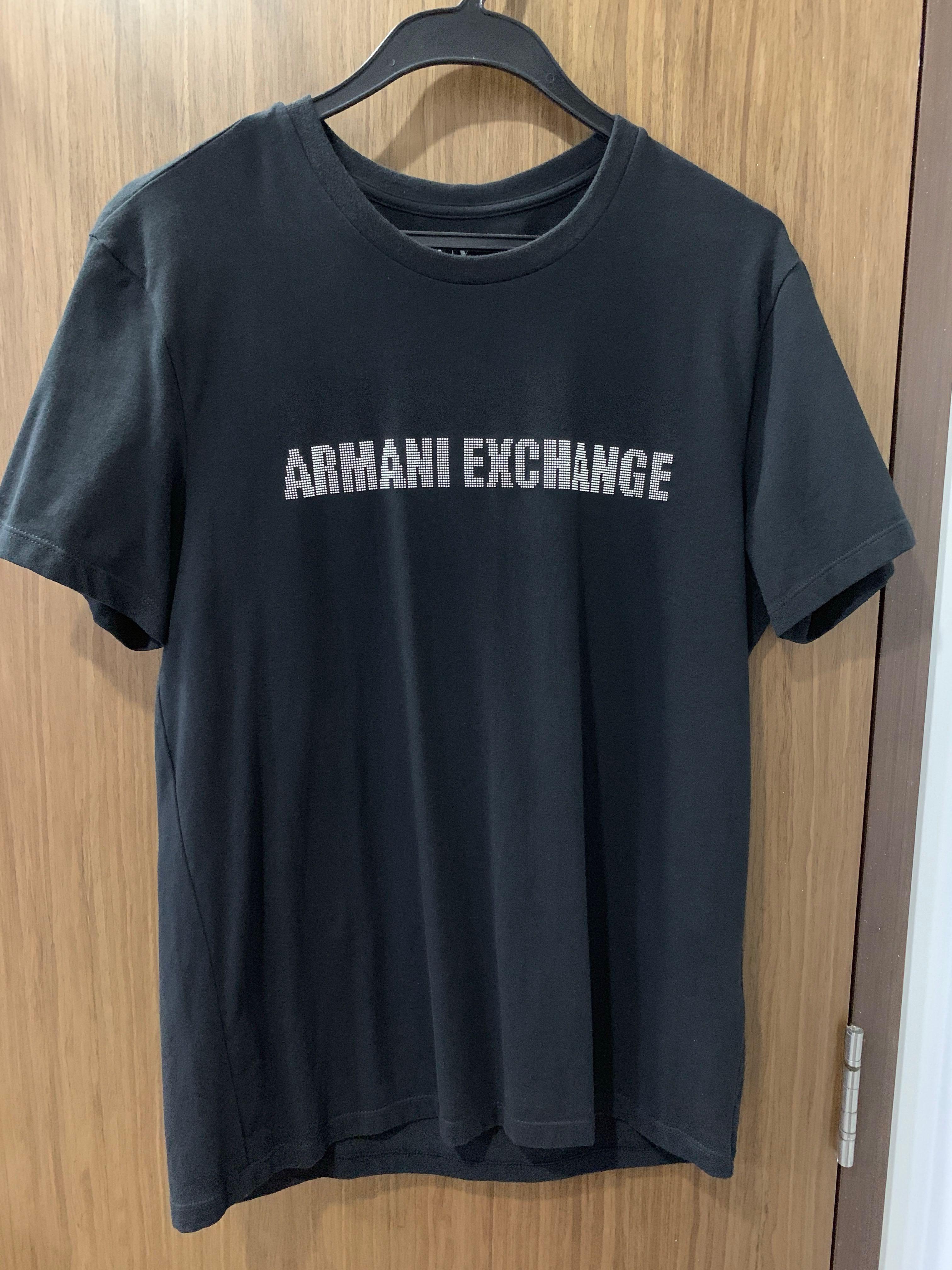 armani exchange black shirt