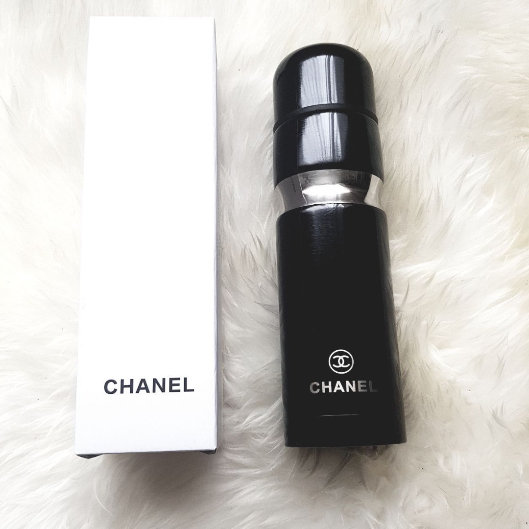 Instock! Chanel VIP Gift Halloween Party Thermos Thermal Flask Cup Tumbler  500ml (Black) ASC3282 + FREE Post!, Furniture & Home Living, Kitchenware &  Tableware, Water Bottles & Tumblers on Carousell