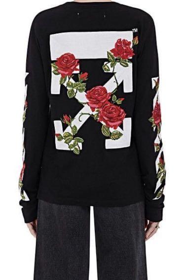 Off white rose sweater clearance