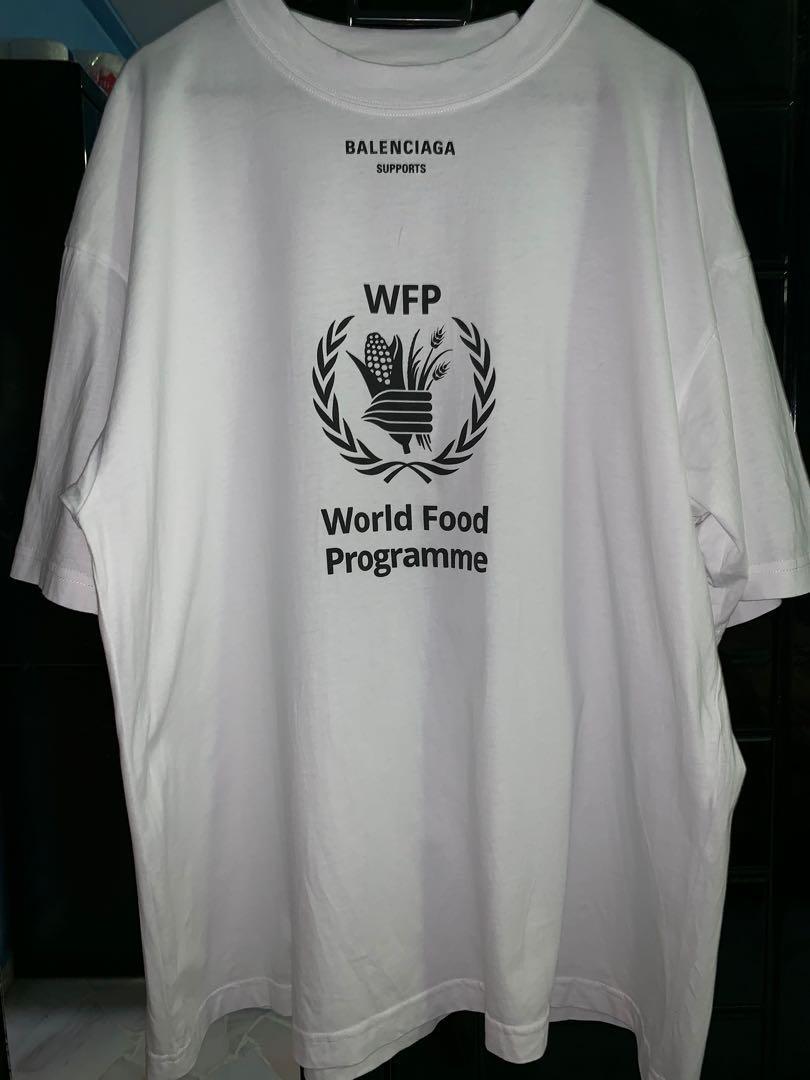 Balenciaga X World Food Programme Tshirt  Navy  Editorialist