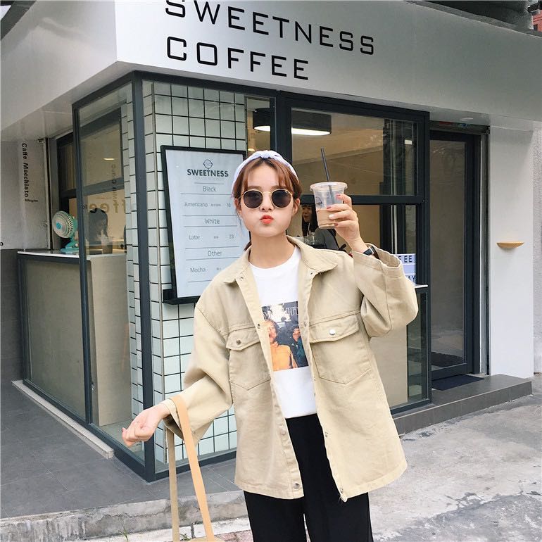 Beige on sale boyfriend coat