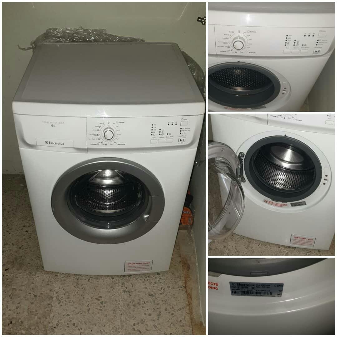 Electrolux Front Load Hot Washer Washing Machine Mesin Basuh Terpakai 6 0kg Fully Auto Stainless Steel Drum Good Condition Kitchen Appliances On Carousell