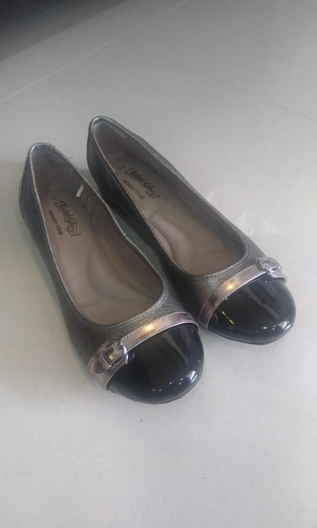 faded glory black flats