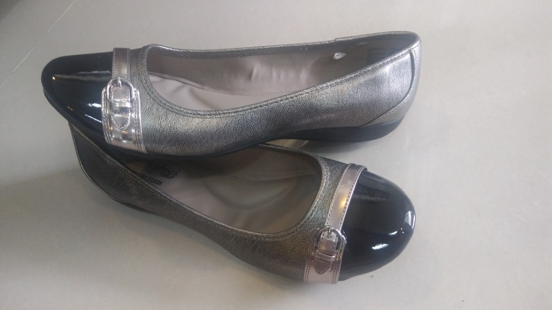 Faded glory women's discount buckle toe flat
