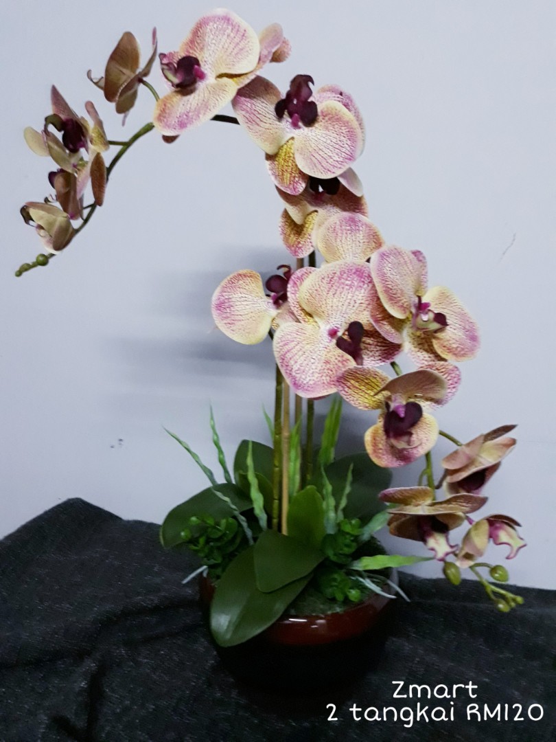  Gubahan Bunga Orkid Tiruan artificial orchid flower 