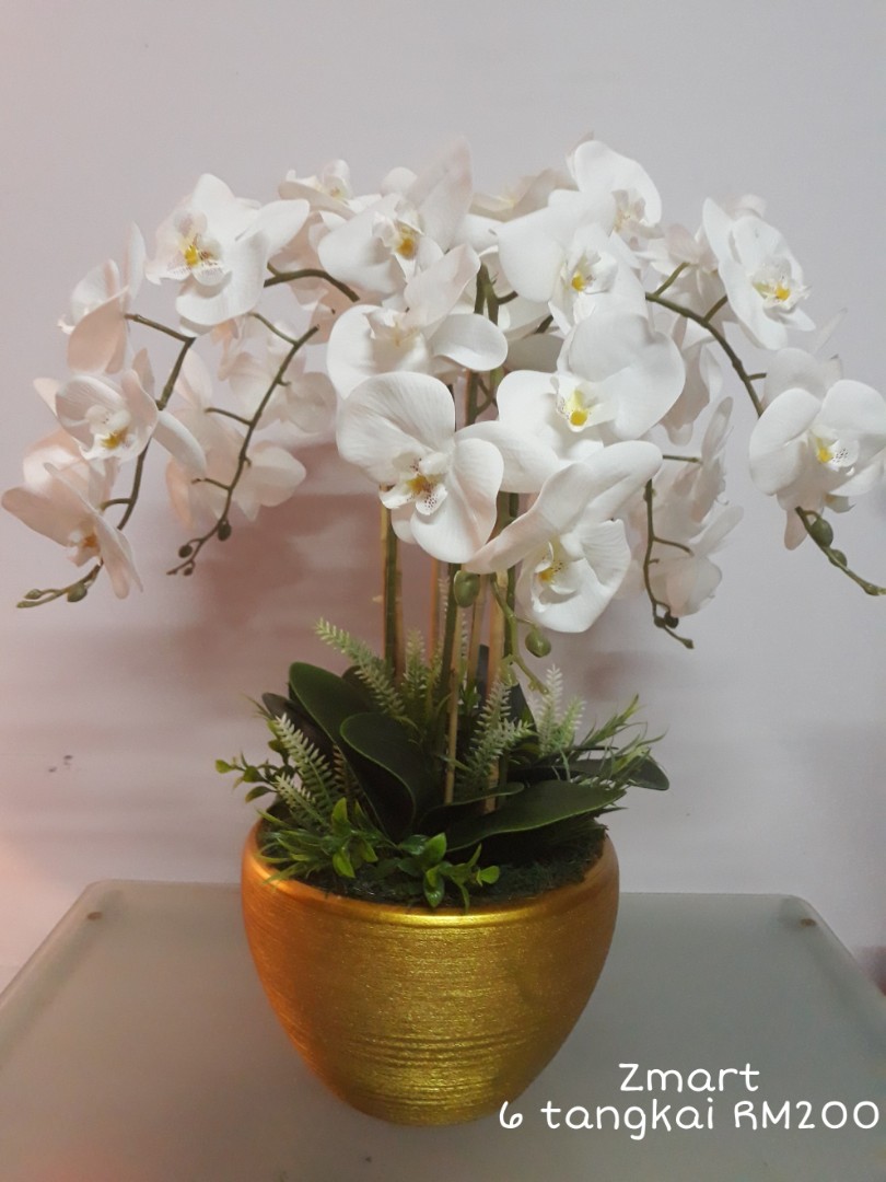 Gubahan Bunga  Orkid Tiruan artificial  orchid flower 