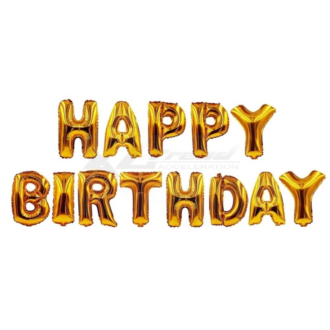 Happy Birthday Foil Balloon Set 16 Inches 40 50cm Furniture Home Decor Others On Carousell