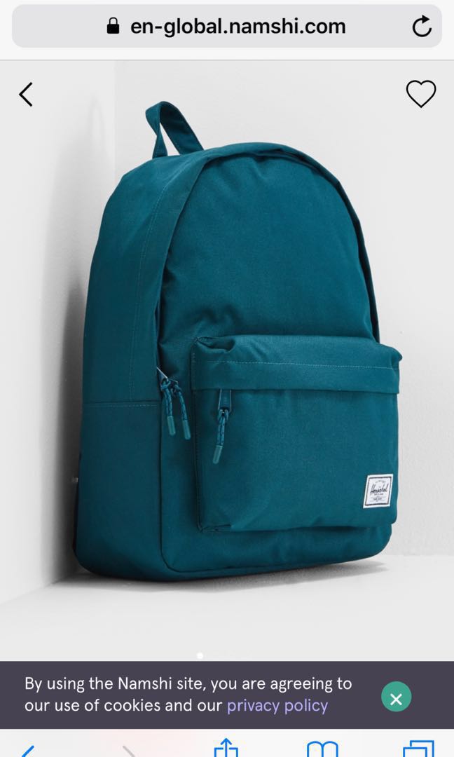 Herschel backpack deep teal clearance