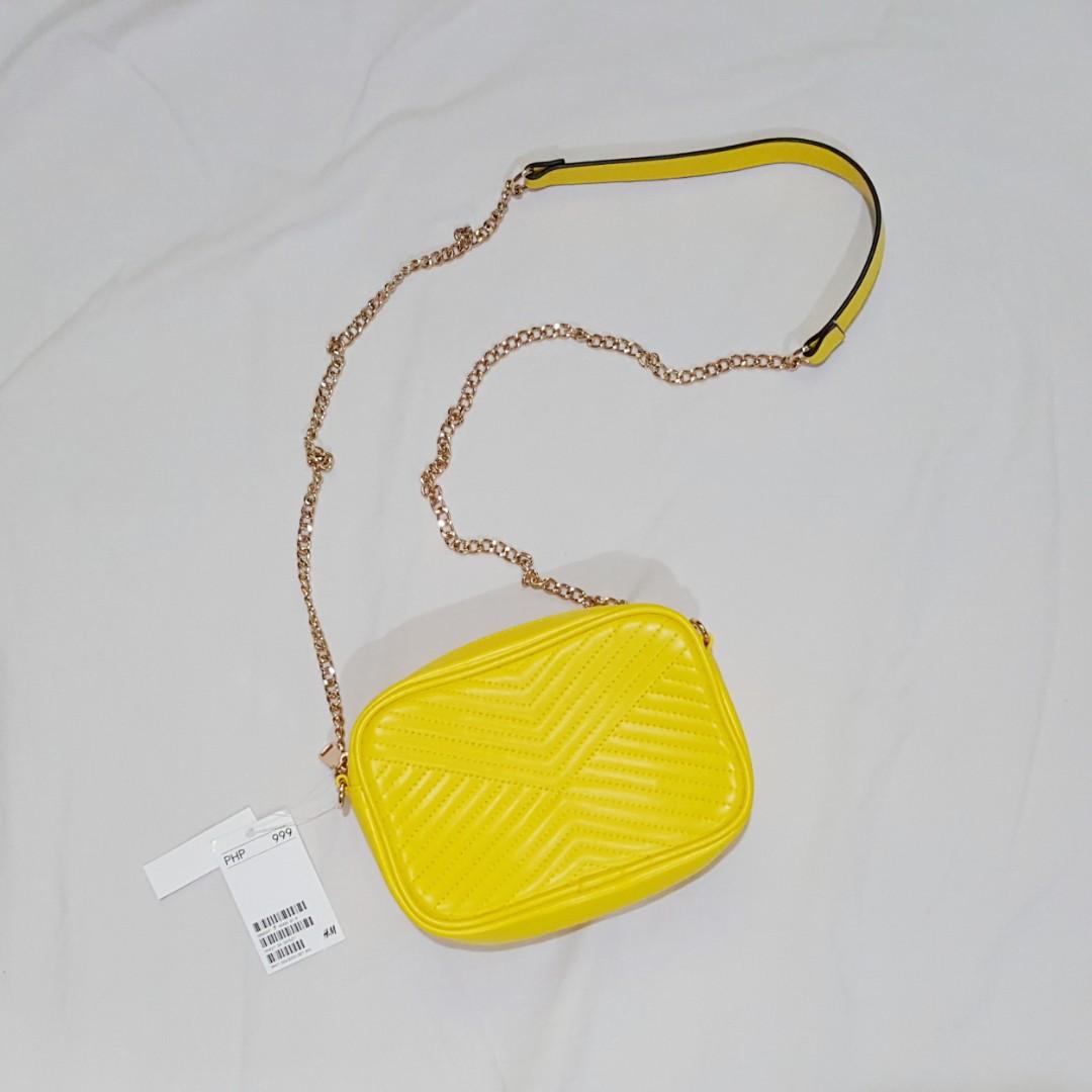 yellow sling bag