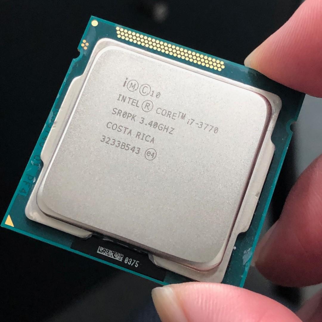 Intel Core I7 3770 3 4ghz Processor Max Turbo 3 9ghz Used Electronics Computer Parts Accessories On Carousell