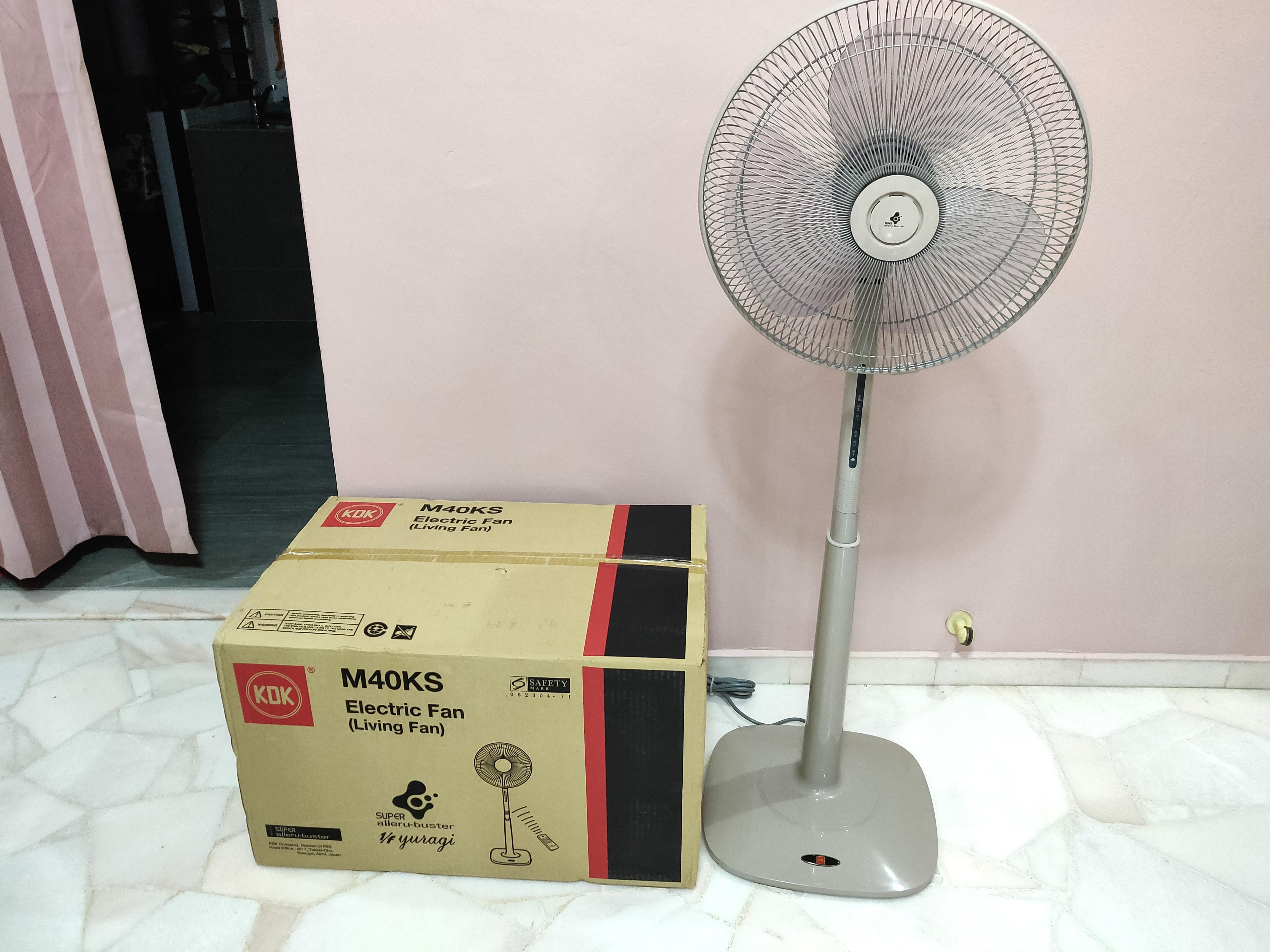 KDK Stand Fan M40KS with remote, Furniture & Home Living, Lighting & Fans, Fans on Carousell