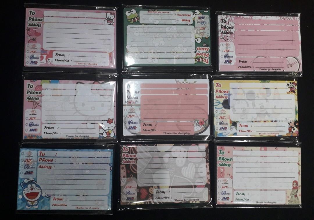 Kertas Label Pengiriman Olshop Buku Amp Alat Tulis Alat Tulis