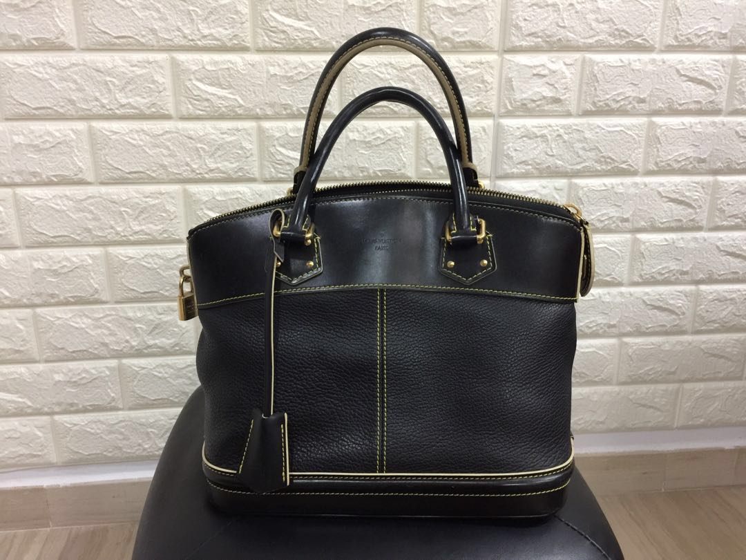 Louis Vuitton Suhali Lockit Handbag Leather Gm Auction