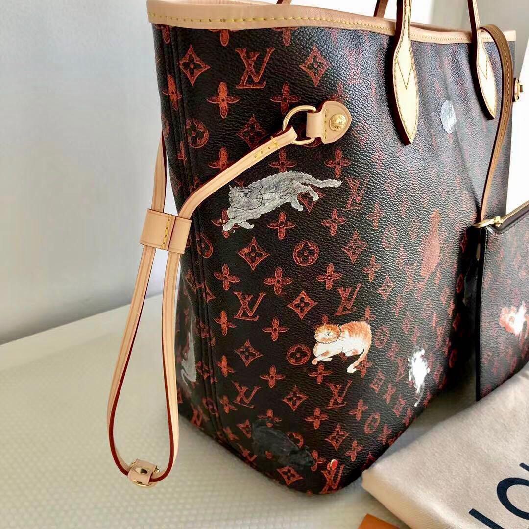 Louis Vuitton Catogram Neverfull MM w/ Pouch - Brown Totes, Handbags -  LOU636281