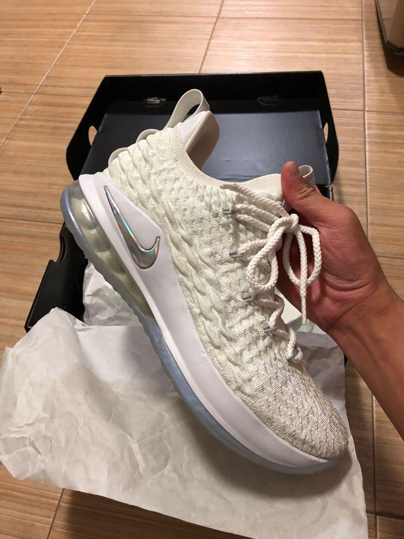 White lebron shop 15 low