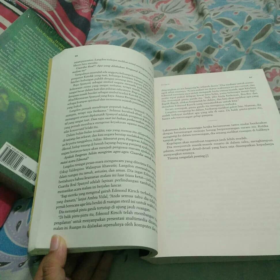Novel Origin By Dan Brown Bahasa Indonesia Books Stationery