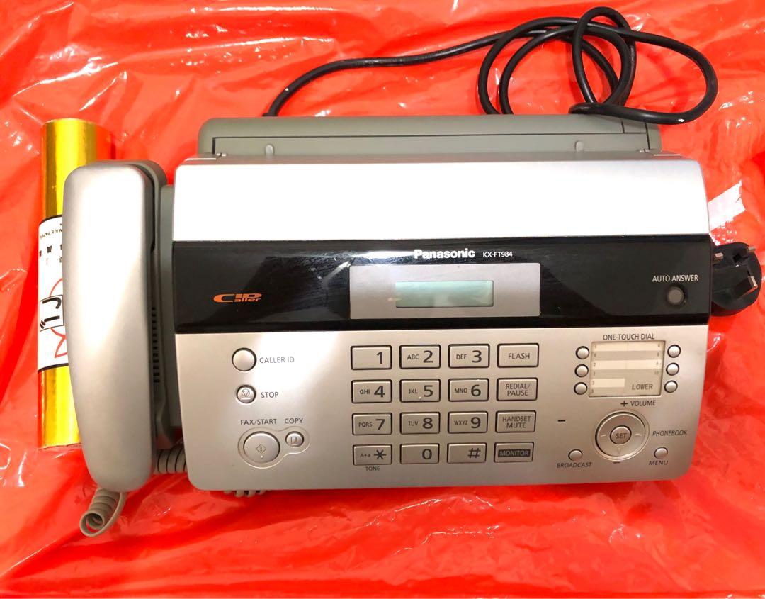 Panasonic KX-FT984 fax 機, 音響器材, 可攜式音響設備 - Carousell