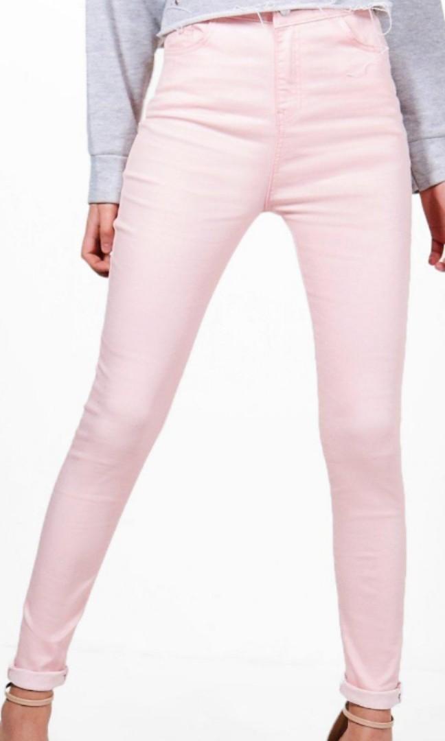 speelplaats Verovering Veroorloven Pastel pink jeans, Women's Fashion, Bottoms, Jeans & Leggings on Carousell