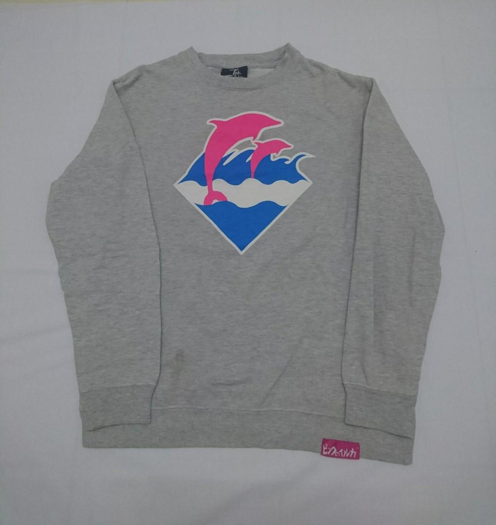 Pink dolphin new arrivals crewneck sweatshirts