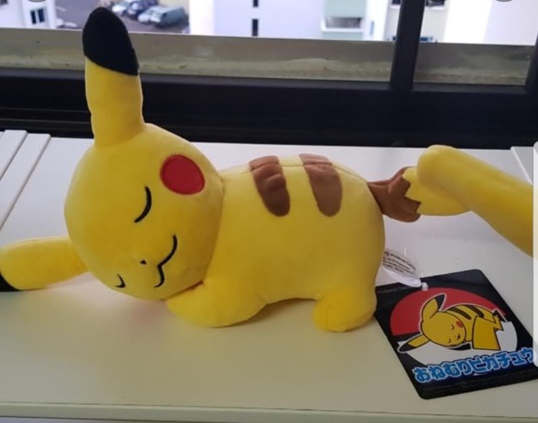 Sleeping Pikachu Plush Toys Games Stuffed Toys On Carousell