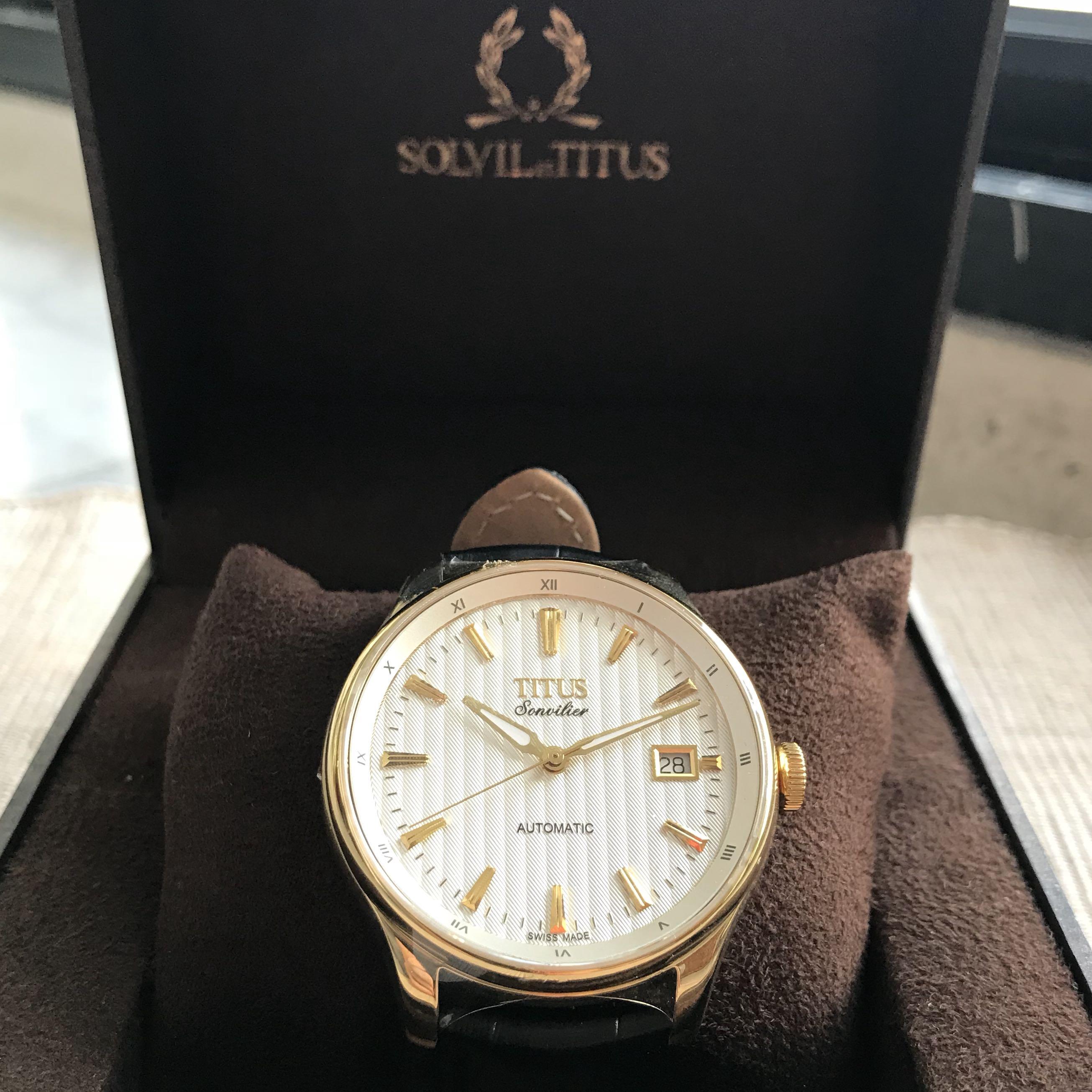 Solvil Et Titus Sonvilier Men S Watch Luxury Watches On Carousell
