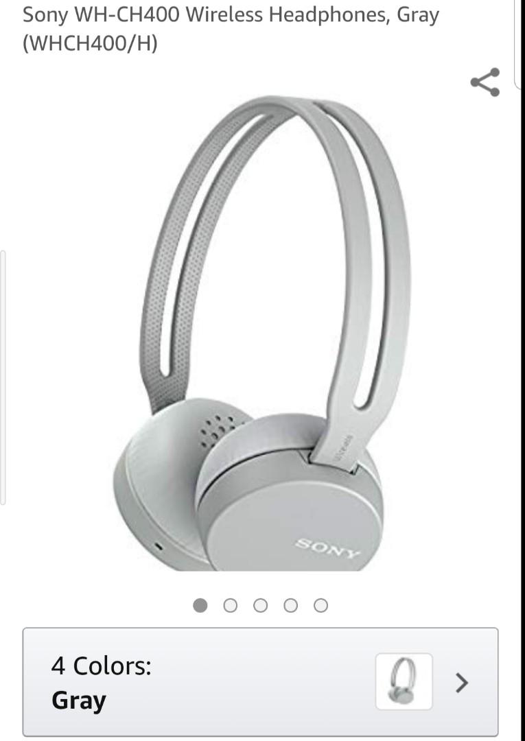 Sony WH CH400 Wireless Headphones 40 to go Audio Headphones