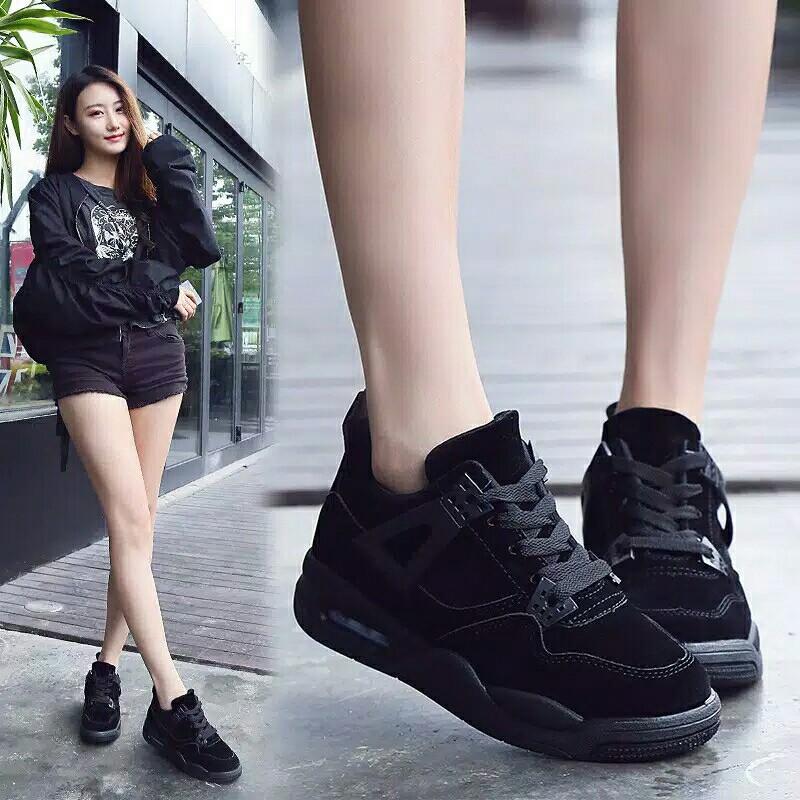 Ssi 13 Sepatu Sneakers Wanita Fashion Import Hitam Fesyen Wanita Sepatu Di Carousell