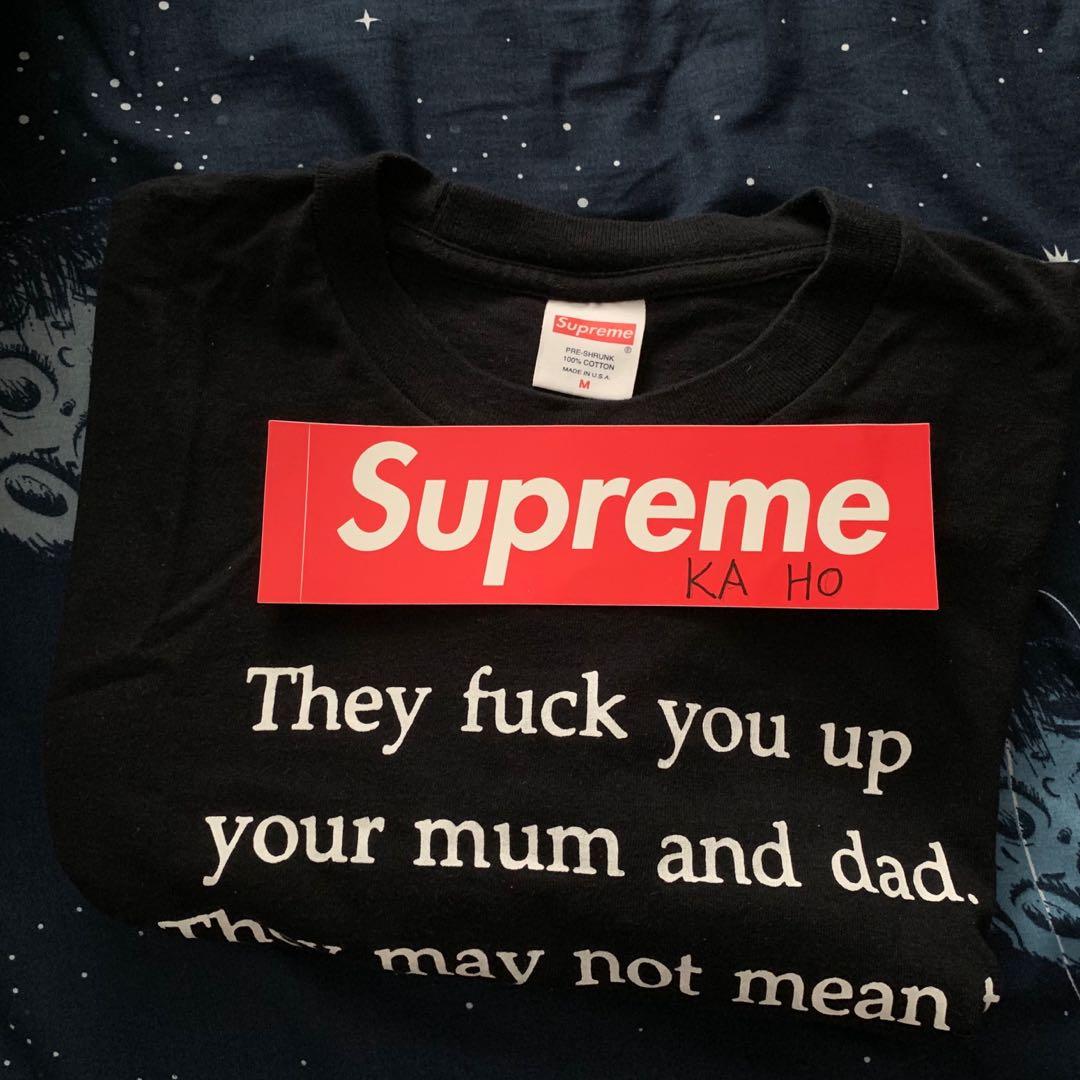 supreme mean tee black