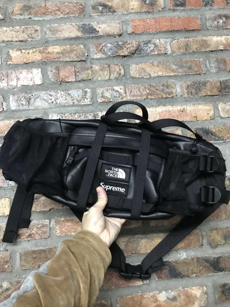 Supreme leather mountain waist store bag