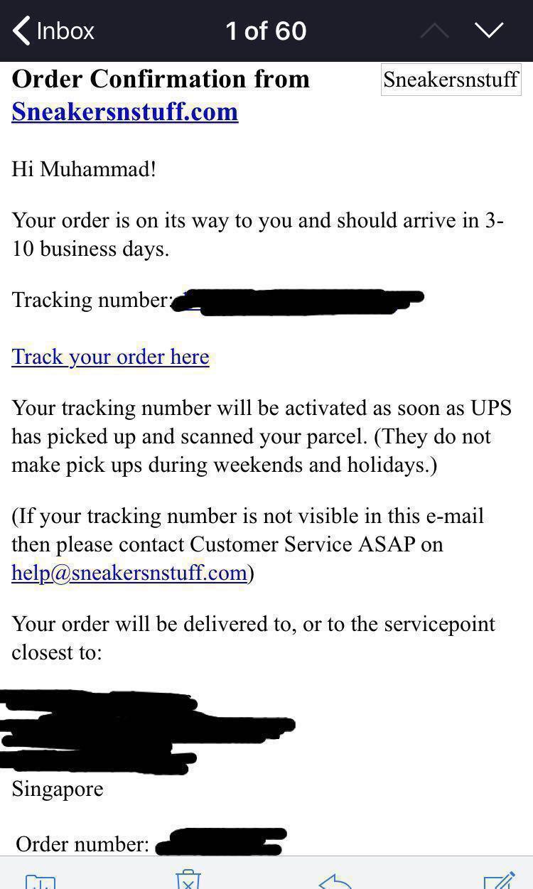 nike order tracking