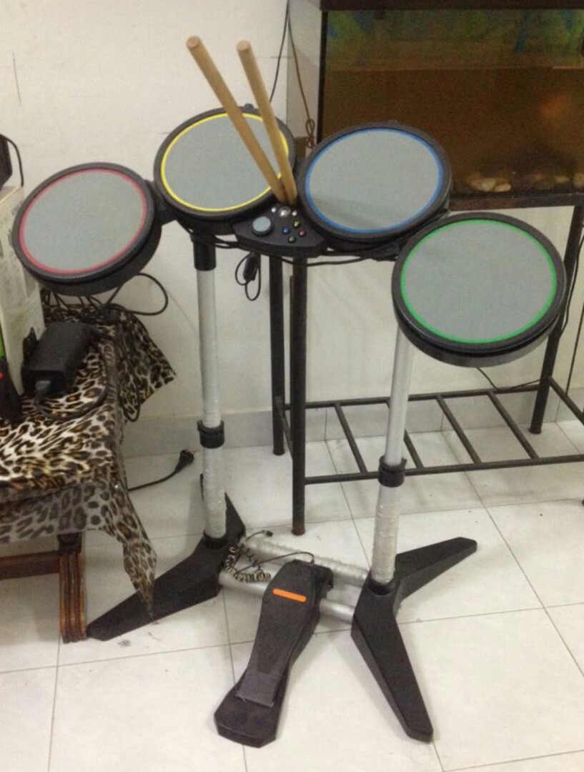 Xbox Drum set, Video Gaming, Video Games, Xbox on Carousell