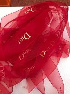 Authentic Dior ribbon