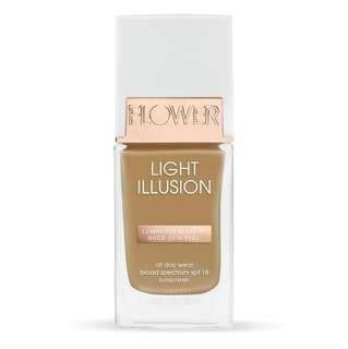 New FLOWER Beauty Light Illusion Foundation - Sable