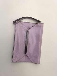 Mimco Purple Envelope Clutch