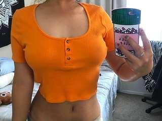 ✨ orange crop top ✨