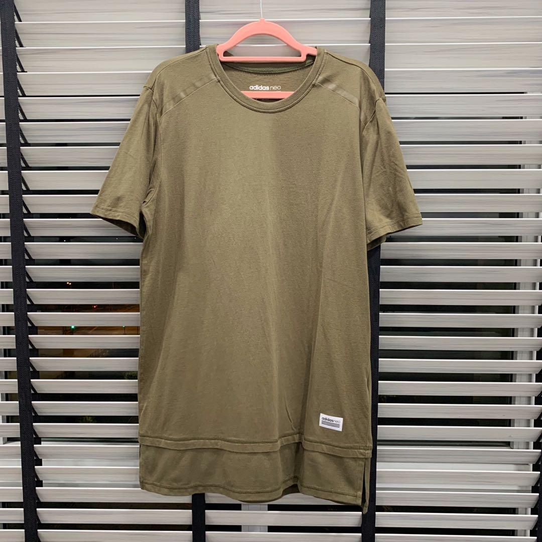 adidas olive green t shirt