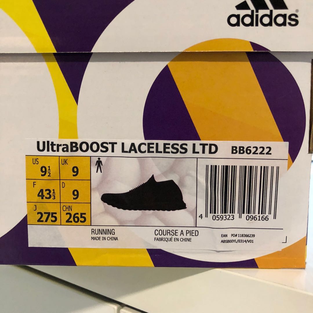 Ultra boost laceless triple black price clearance