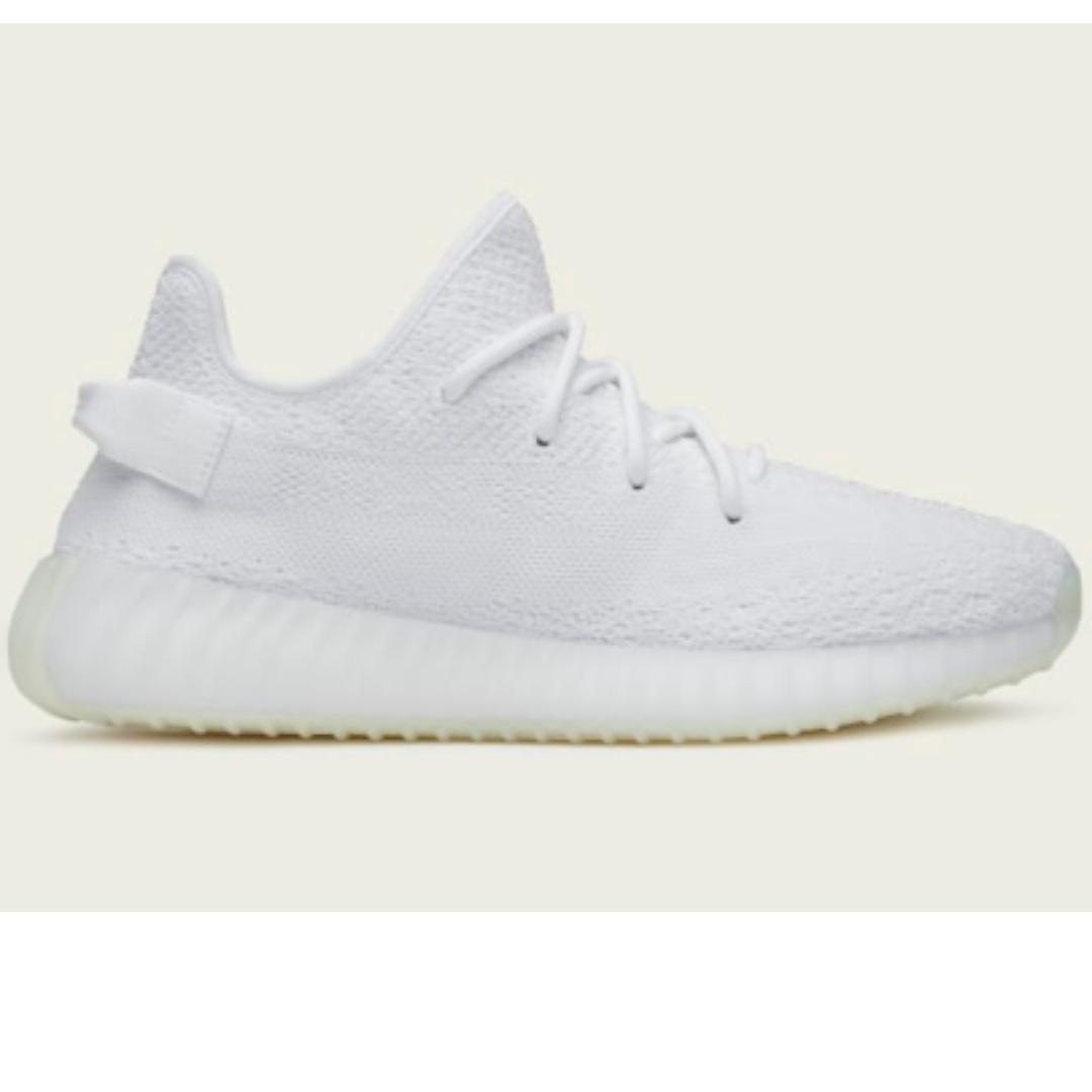 Yeezy Boost 350 V2 Triple White UK4.5, Luxury, Sneakers u0026 Footwear on  Carousell