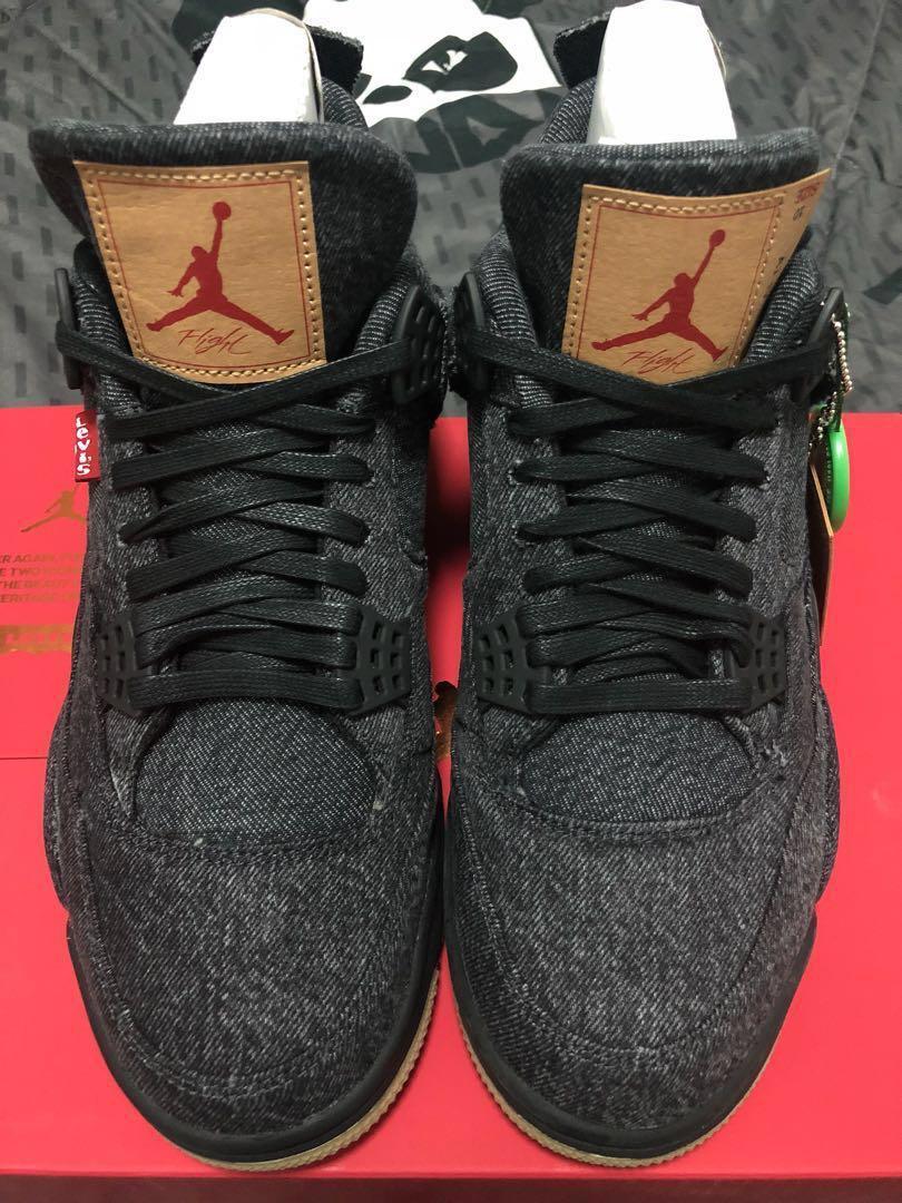jordan 4 retro levis black