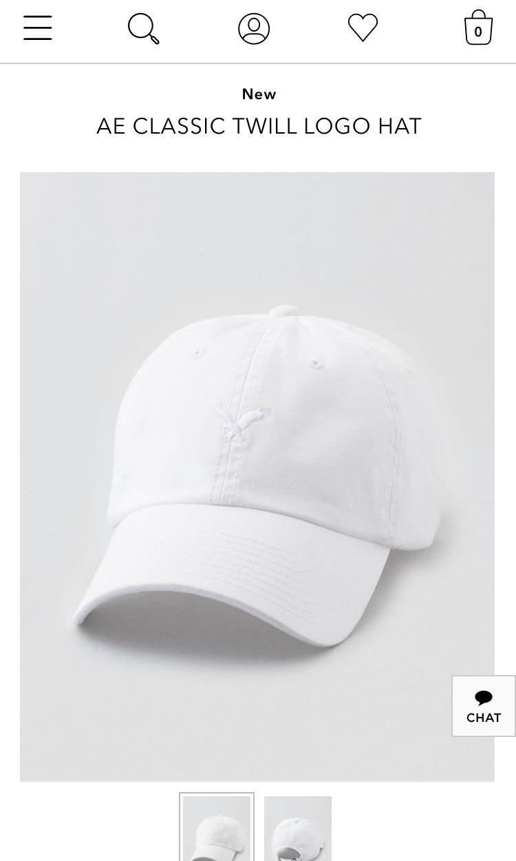 American Eagle White Cap, Men's Fashion