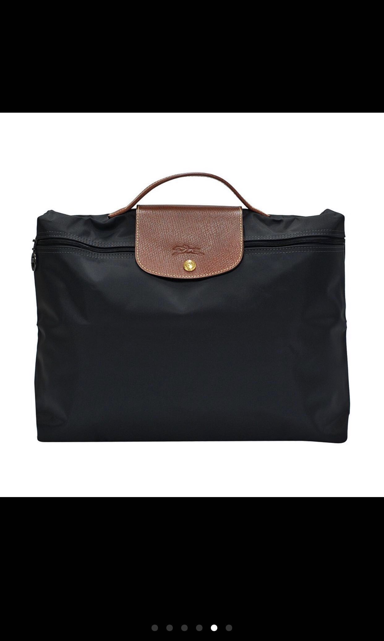 Authentic Longchamp Bag Doent Holder In Black