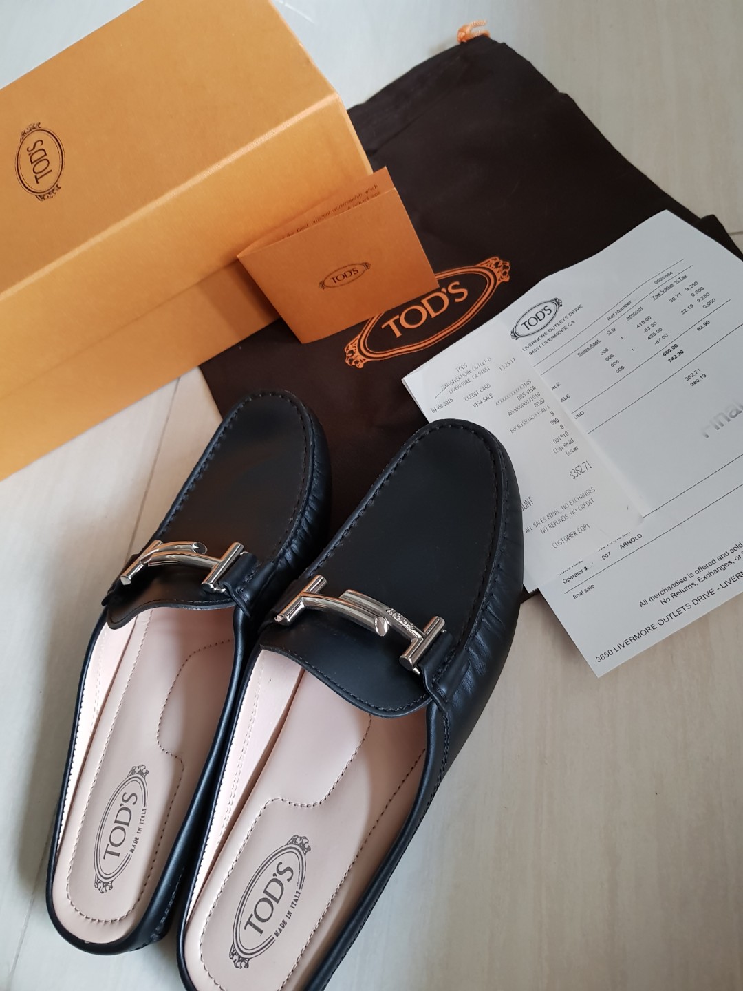 Authentic Tod s Gommini Sabot backless slip ons Luxury Sneakers Footwear on Carousell