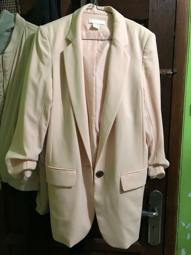H&m blazer pink Clearance
