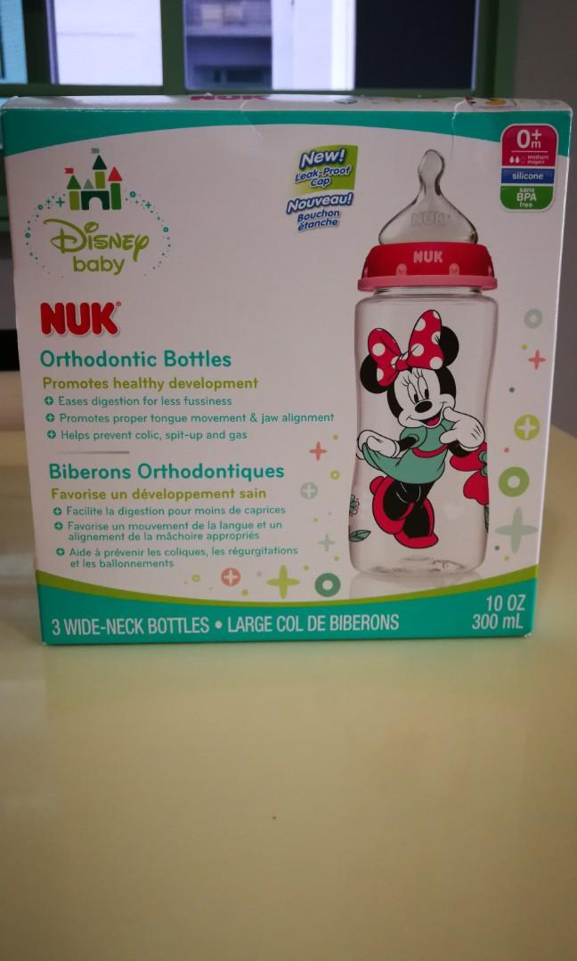 nuk disney baby orthodontic bottles medium