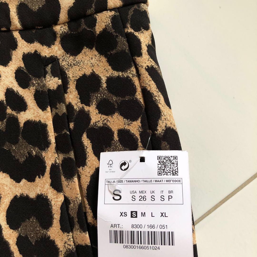 zara leopard print joggers