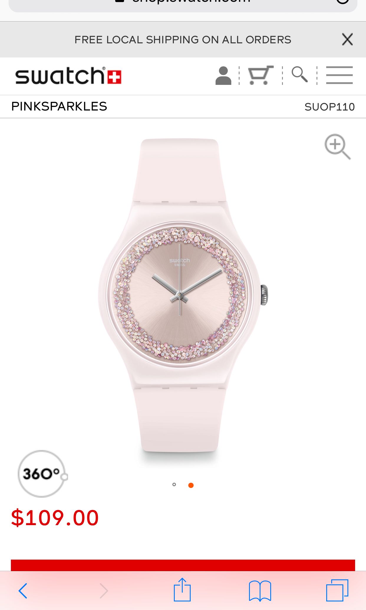 Brand new swatch watch pink sparkles, Mobile Phones \u0026 Gadgets, Wearables \u0026  Smart Watches on Carousell
