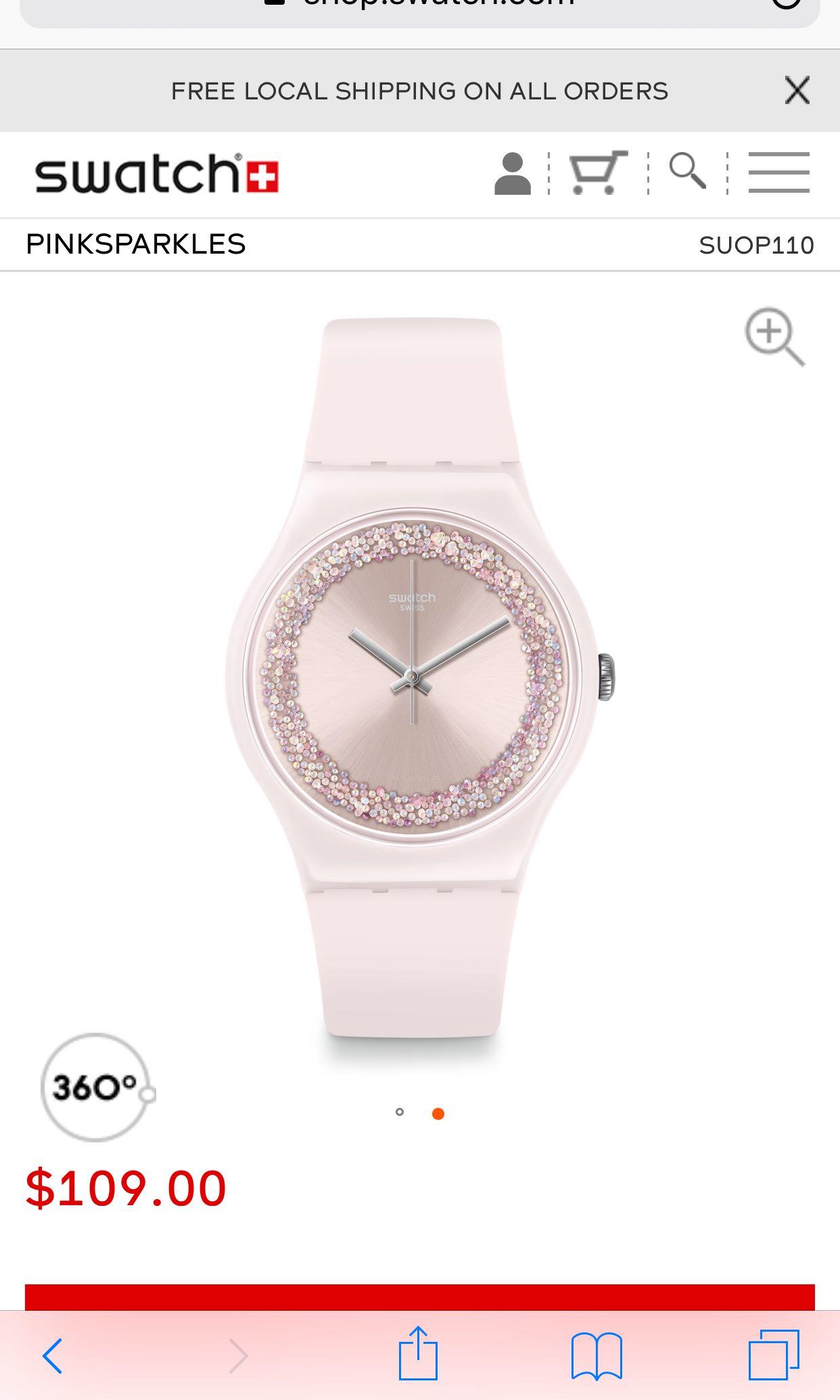 Swatch pink sparkle shop