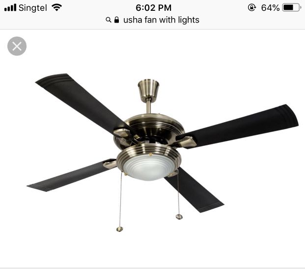 Ceiling Fan With Lights Only 6months Used Home Appliances Cooling Share This Listing