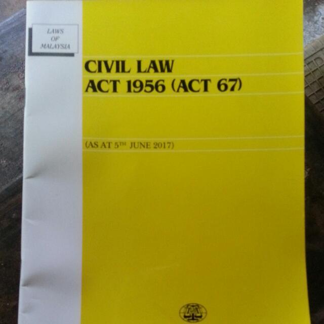 Civil Law Act 1956 Act 67 Textbooks On Carousell
