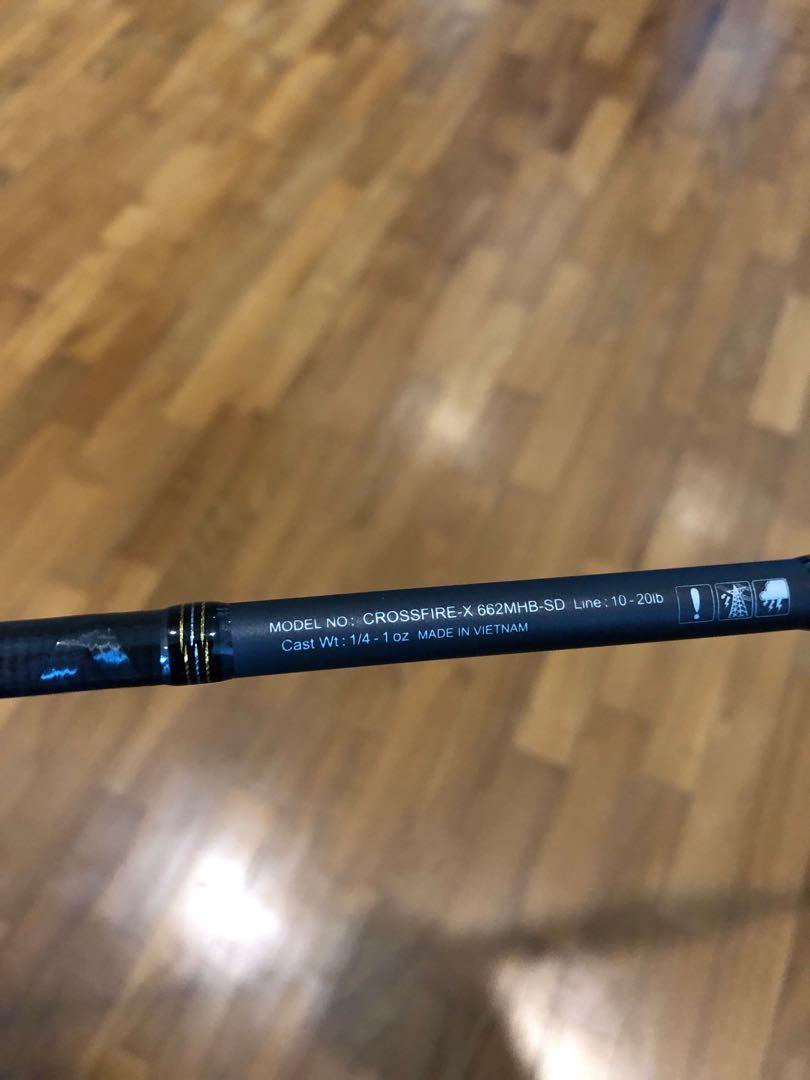 Daiwa crossfire x 662mhb rod, Sports Equipment, Fishing on Carousell